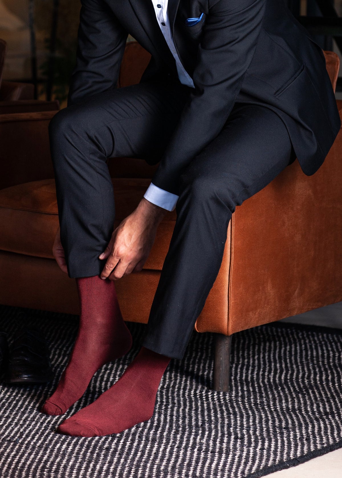 NUDUS Men’s Super Soft Bamboo Dress Socks 5-Pair Gift Box