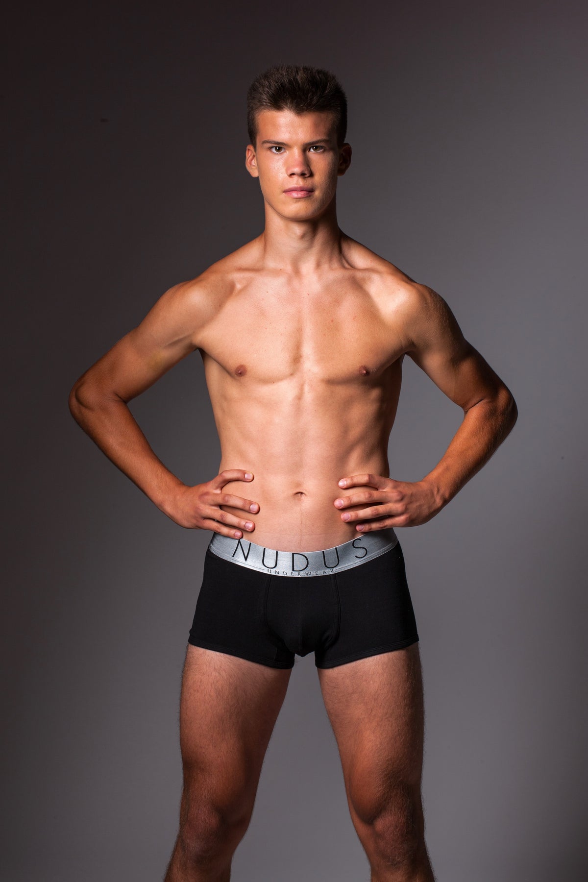 White, Gray, Purple, Black NUDUS Men's Cotton Trunks - Pack of 4 - Gift Box