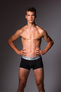 White, Gray, Purple, Black NUDUS Men's Cotton Trunks - Pack of 4 - Gift Box