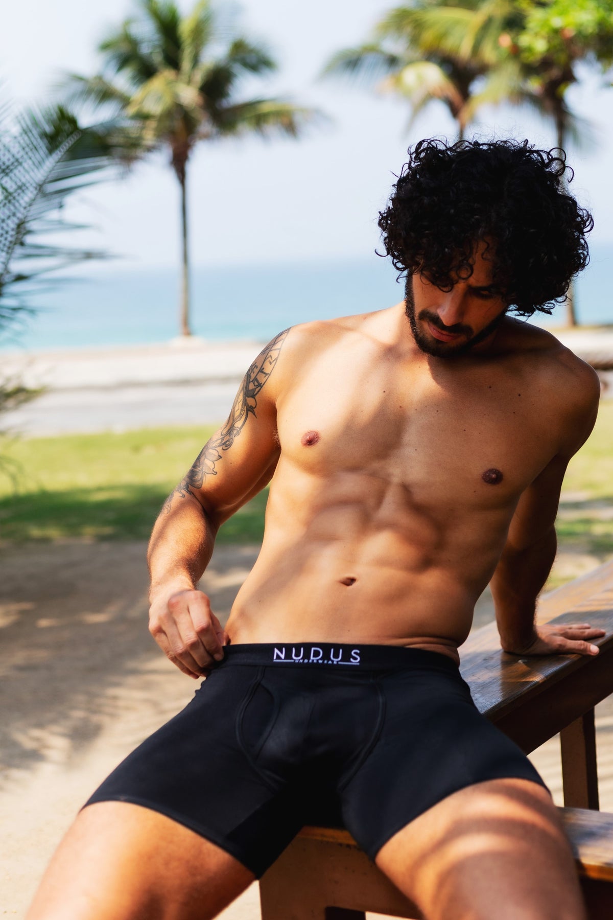 NUDUS Men's Bamboo Boxer Briefs - Fly Opening - Pack of 4 - Gift Box