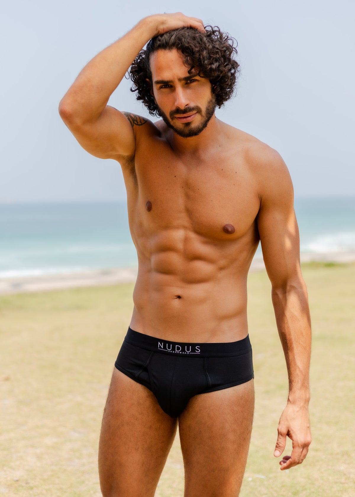 NUDUS Men's Bamboo Briefs - Fly Opening - Pack of 4 - Gift Box
