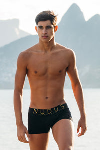 ALL BLACK NUDUS Men's Cotton Trunks - Pack of 4 - Gift Box