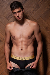 NUDUS Men's Bamboo Briefs - Double Pouch - Pack of 4 - Gift Box