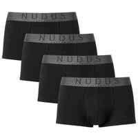 NUDUS Men's Modal Trunks - Fly Opening - Pack of 4 - Gift Box