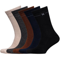 NUDUS Men’s Super Soft Bamboo Dress Socks 5-Pair Gift Box