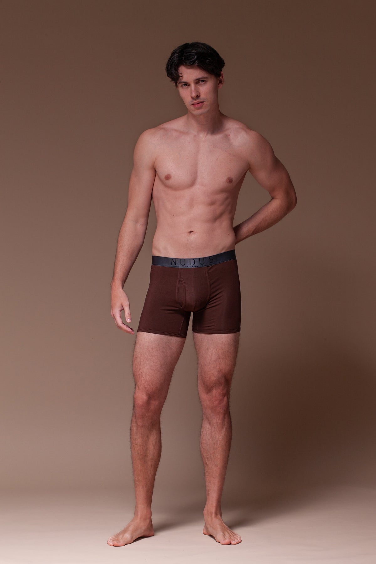 NUDUS Men's Modal Boxers - Fly Opening - Pack of 4 - Gift Box