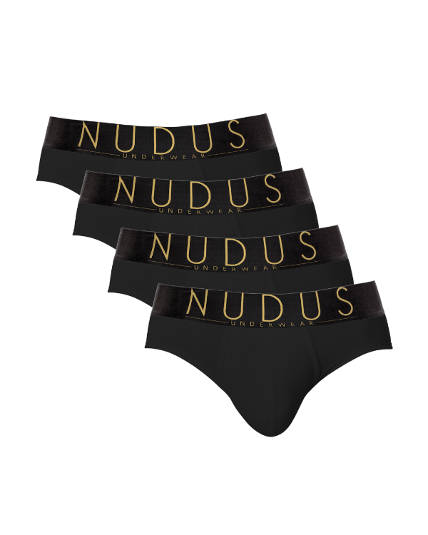 NUDUS Men's Cotton Briefs - Pack of 4 - Gift Box