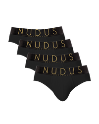 NUDUS Men's Cotton Briefs - Pack of 4 - Gift Box