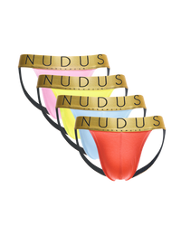 NUDUS Men's Cotton Jockstraps - Pack of 4 - Gift Box