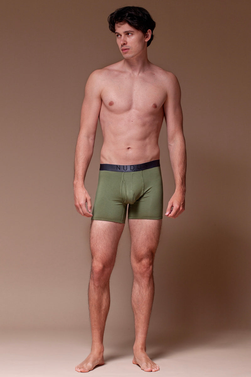 NUDUS Men's Modal Boxers - Fly Opening - Pack of 4 - Gift Box