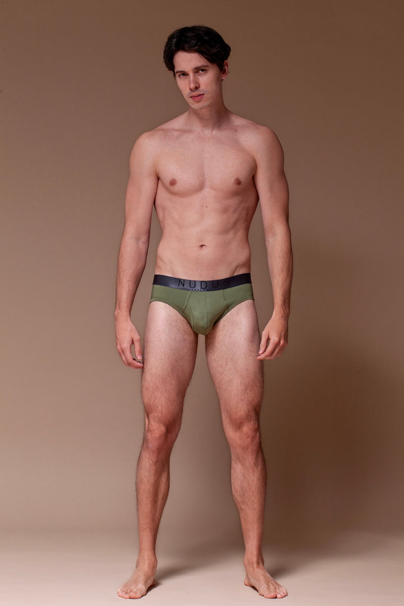 NUDUS Men's Modal Briefs - Fly Opening - Pack of 4 - Gift Box