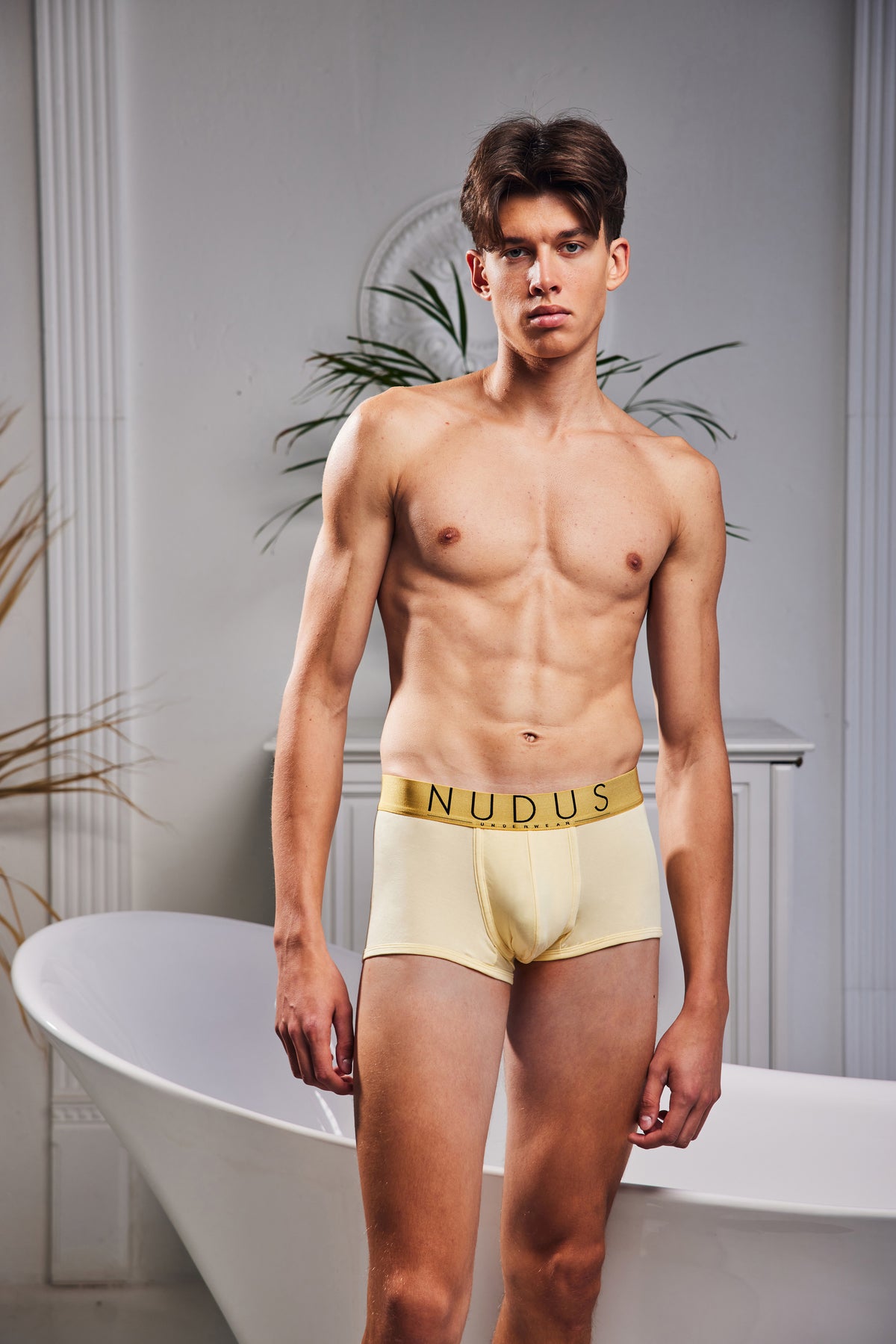 NUDUS Men's Bamboo Trunks - Double Pouch - Pack of 4 - Gift Box