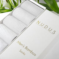 NUDUS Men’s Bamboo Ankle Socks 5-Pair Gift Box