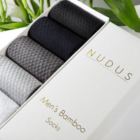 NUDUS Men’s Bamboo Ankle Socks 5-Pair Gift Box