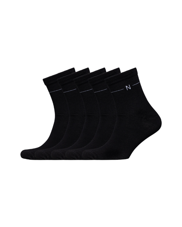 NUDUS Men’s Super Soft Bamboo Quarter Socks 5-Pair Gift Box