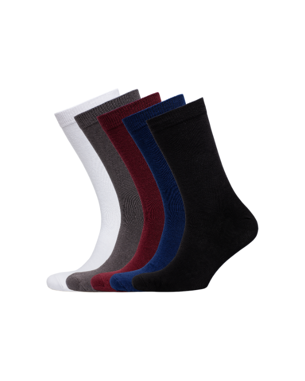 NUDUS Men’s Cotton Dress Socks 5-Pair Gift Box