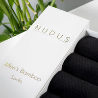 NUDUS Men’s Bamboo Ankle Socks 5-Pair Gift Box