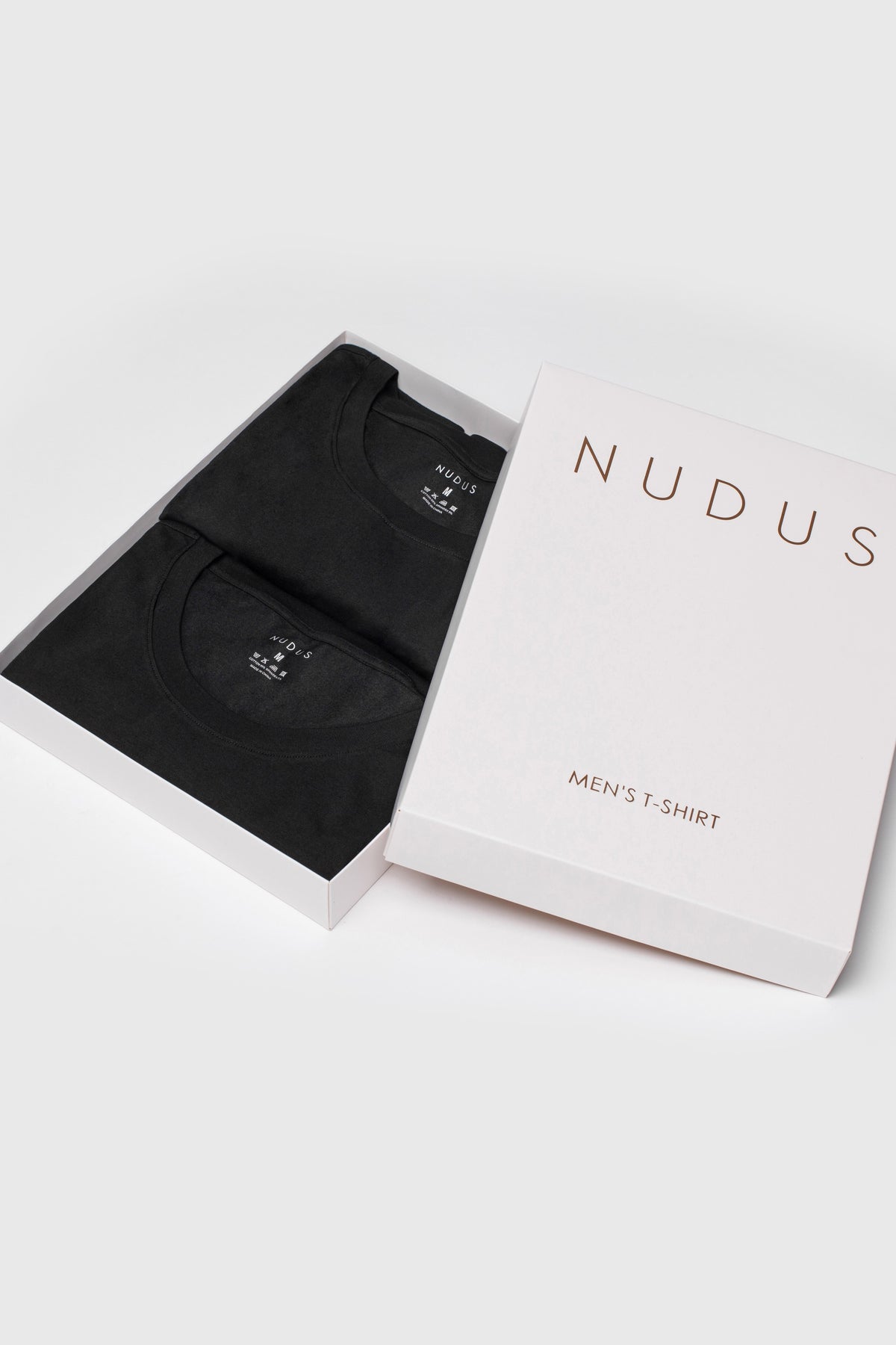 NUDUS Men's Soft Cotton T-Shirt Set of 2 Perfect Sleep Shirt & Everyday Comfort