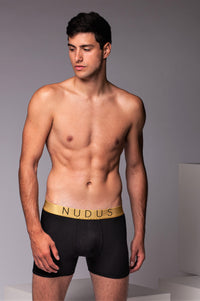 NUDUS Men's Bamboo Boxer Briefs - Double Pouch - Pack of 4 - Gift Box