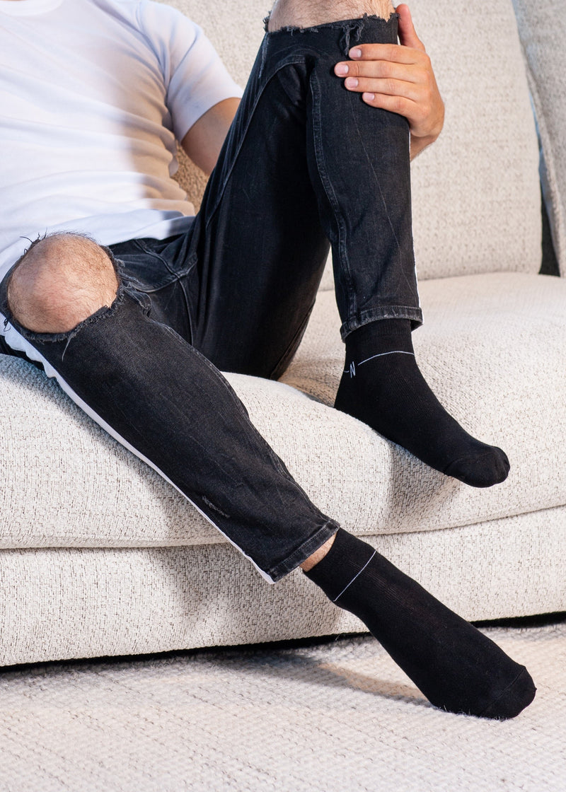 NUDUS Men’s Super Soft Bamboo Ankle Socks 5-Pair Gift Box