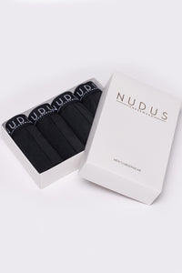 NUDUS Men's Bamboo Trunks - Fly Opening - Pack of 4 - Gift Box