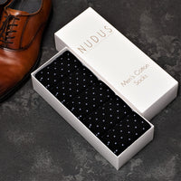 NUDUS Men’s Cotton Polka Dot Dress Socks 5-Pair Gift Box