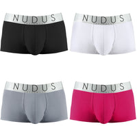 NUDUS Men's Cotton Trunks - Pack of 4 - Gift Box