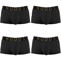 NUDUS Men's Cotton Trunks - Pack of 4 - Gift Box