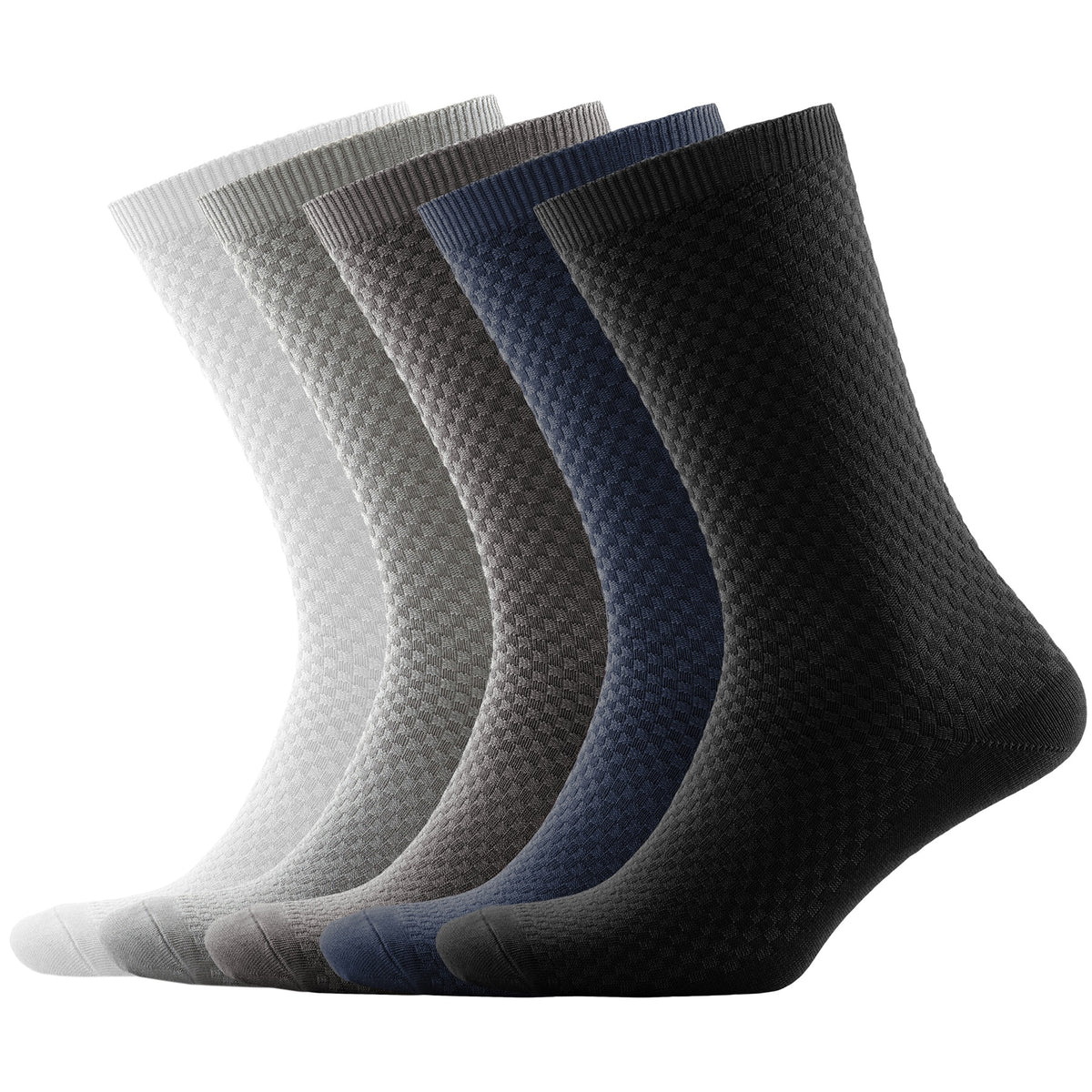 NUDUS Men’s Bamboo Dress Socks 5-Pair Gift Box