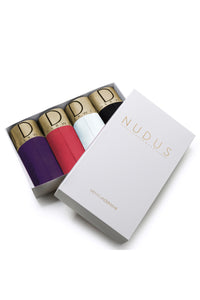 NUDUS Men's Cotton Jockstraps - Pack of 4 - Gift Box